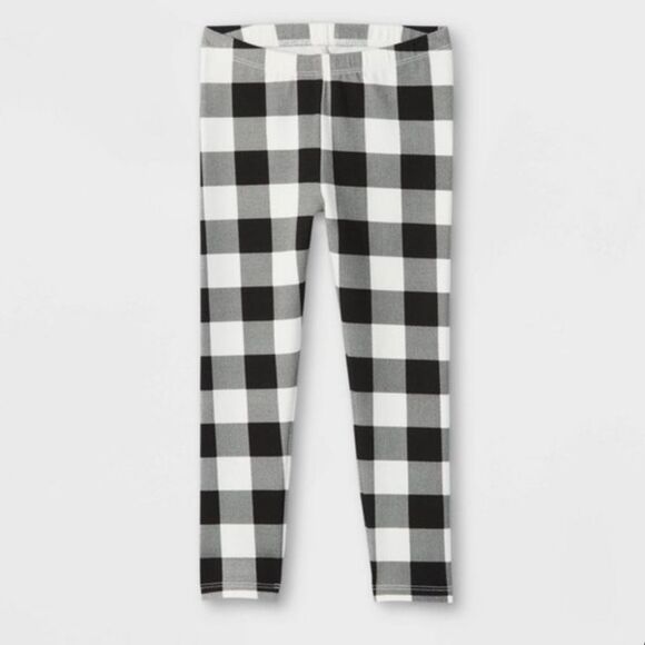 Cat‎ & Jack Toddler Girls' Buffalo Check Leggings Size 12mo - Picture 1 of 9